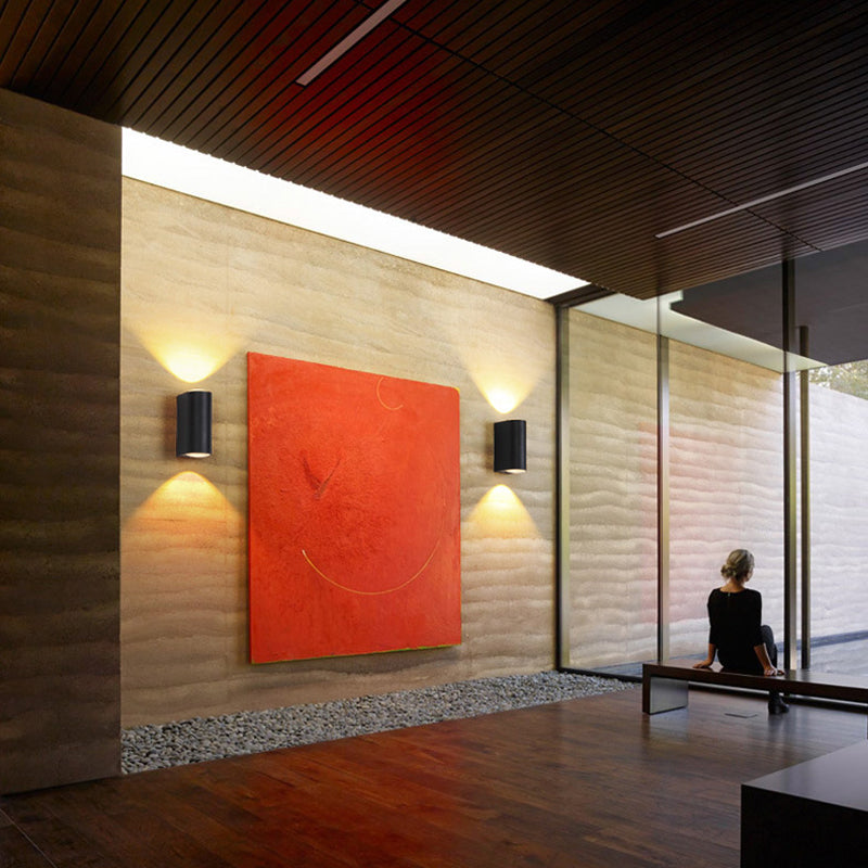 Orr Außenwandleuchte, 2 Stile, Aluminium&Glas - Lumpaz