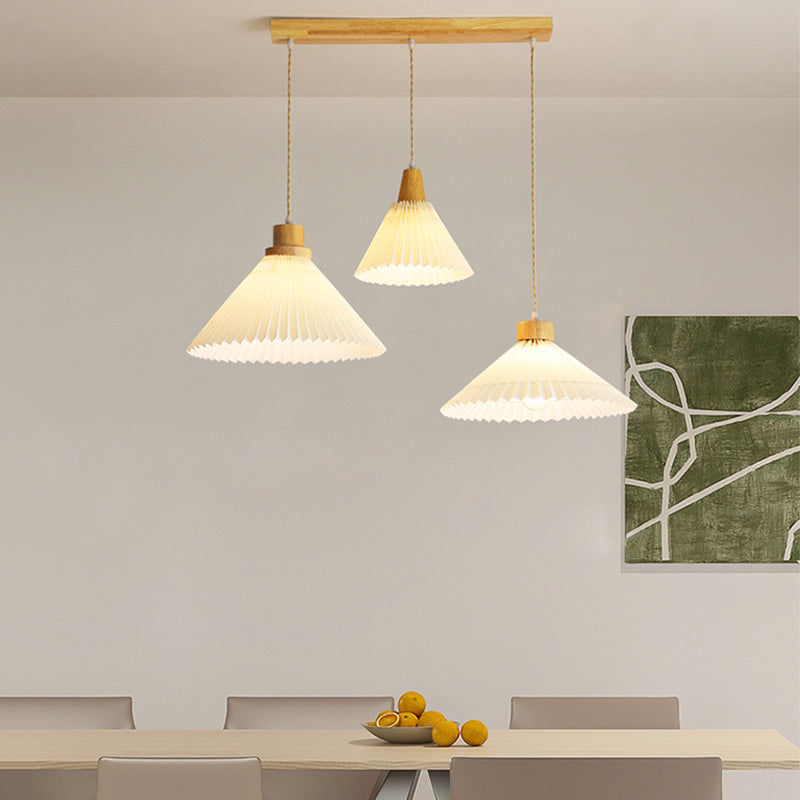 Ozawa Pendelleuchte Cluster, Plissee 4 Stile - Lumpaz