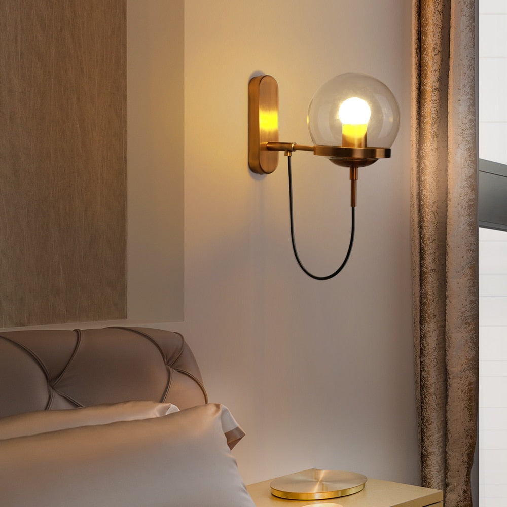 Retro-Metall-LED-Birnen-Wandleuchte - Lumpaz