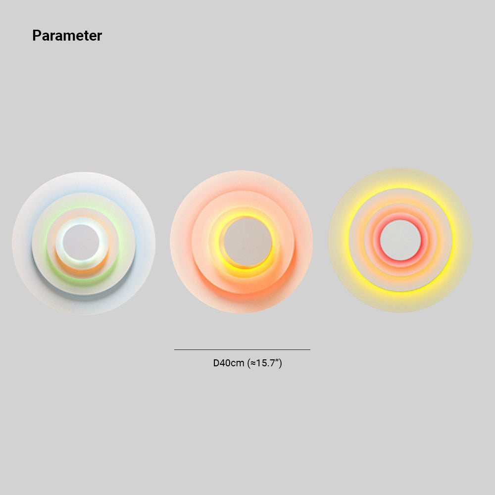 Morandi Bunter Wandleuchte, 3 Farben - Lumpaz