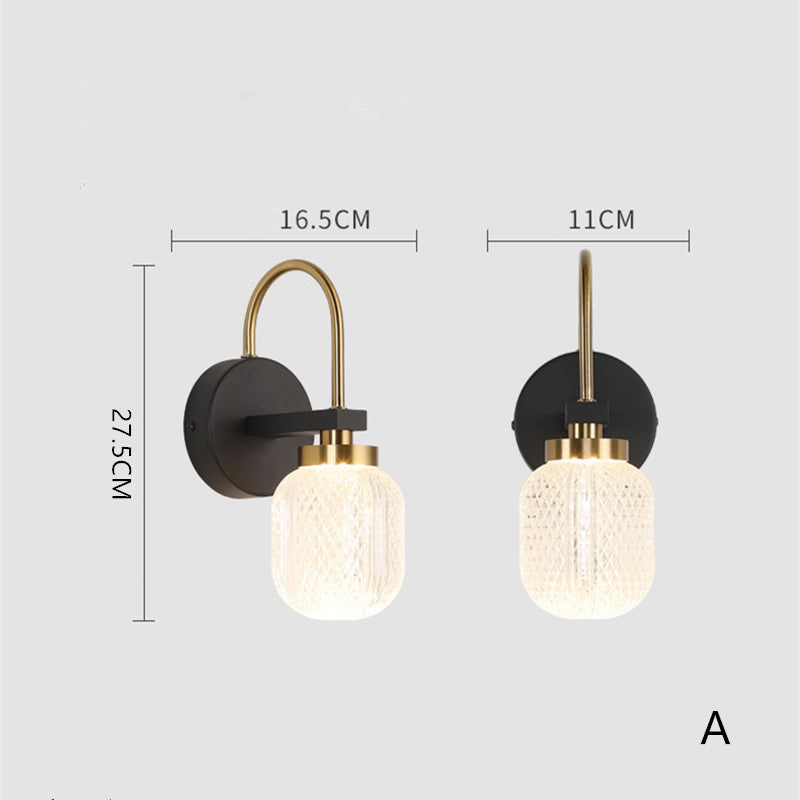Moderne LED Wandleuchte aus Metall für Schlafzimmer - Lumpaz