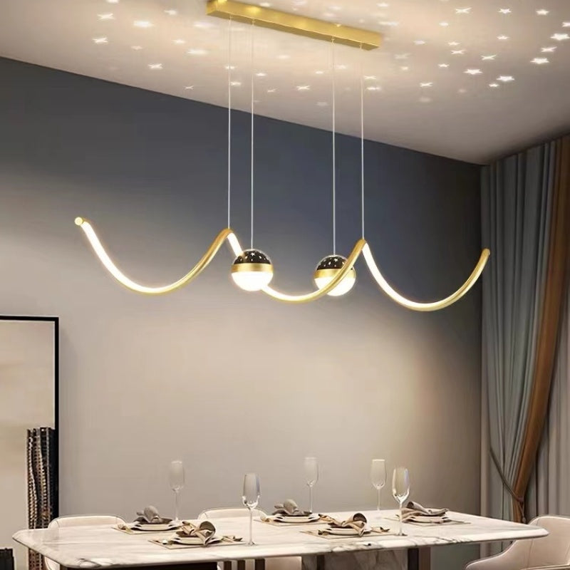 Madina Moderne LED Pendelleuchte Stern-Design für Esszimmer - Lumpaz