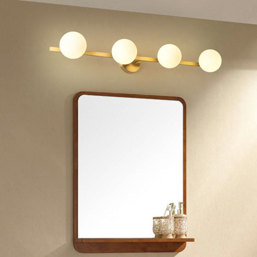 Valentina Spiegelfront Waschtisch-Wandleuchte, Metall & Glas, 3/4-flammig - Lumpaz
