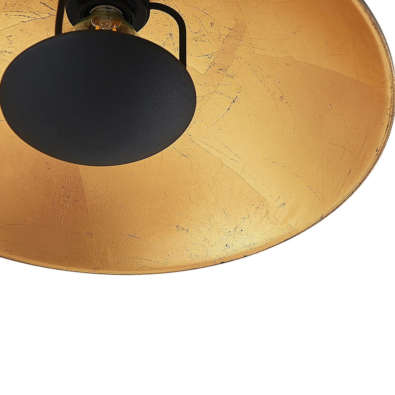 Carins Schwarz & Gold Pendelleuchte, ∅30/40CM - Lumpaz