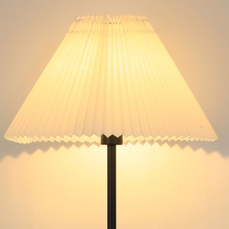 Ozawa Stehleuchte Plissiert, Metall & Stoff, 3 Farben, 165CM Lang - Lumpaz
