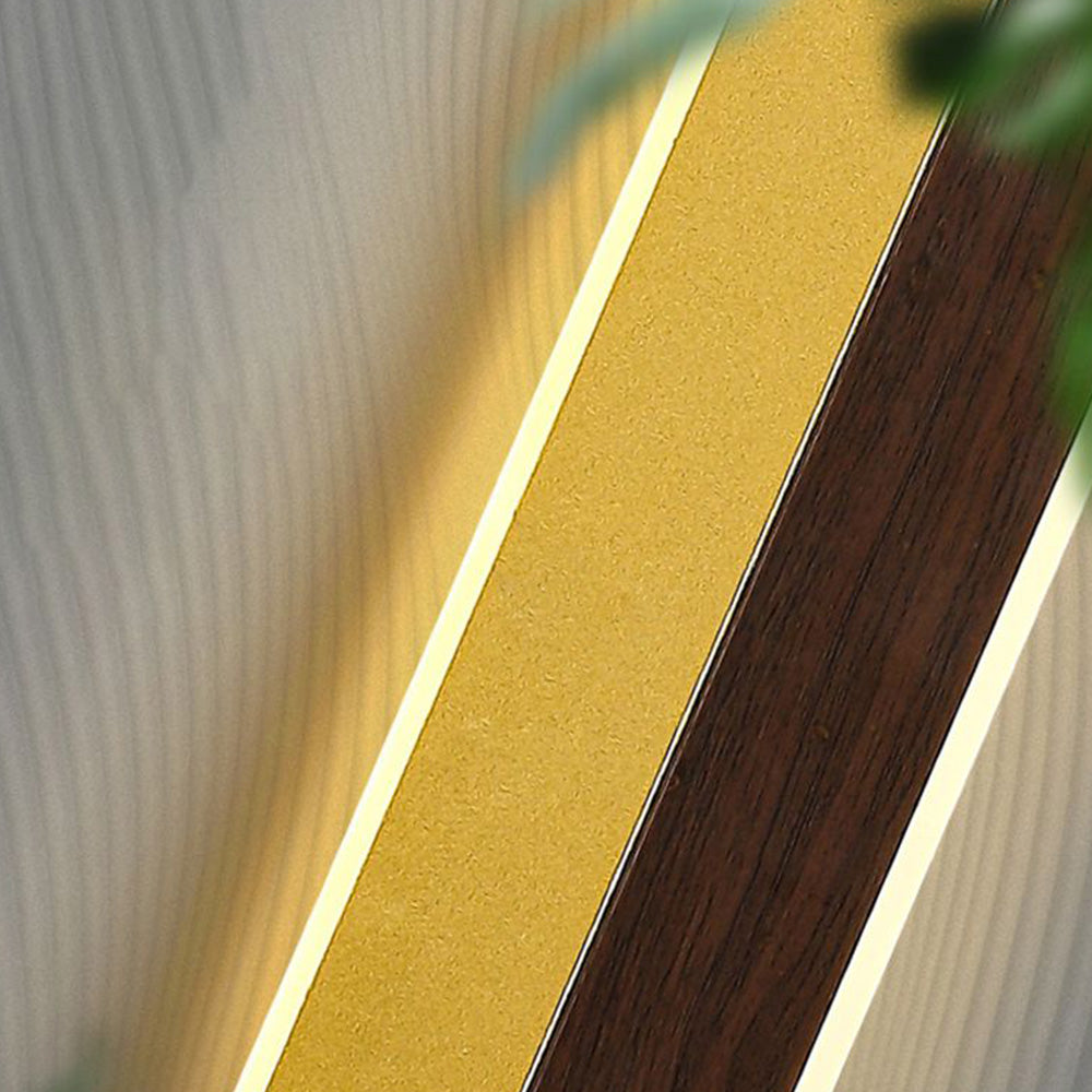 Ozawa Doppellinie Wandleuchte aus Holz, L40/60/100CM - Lumpaz