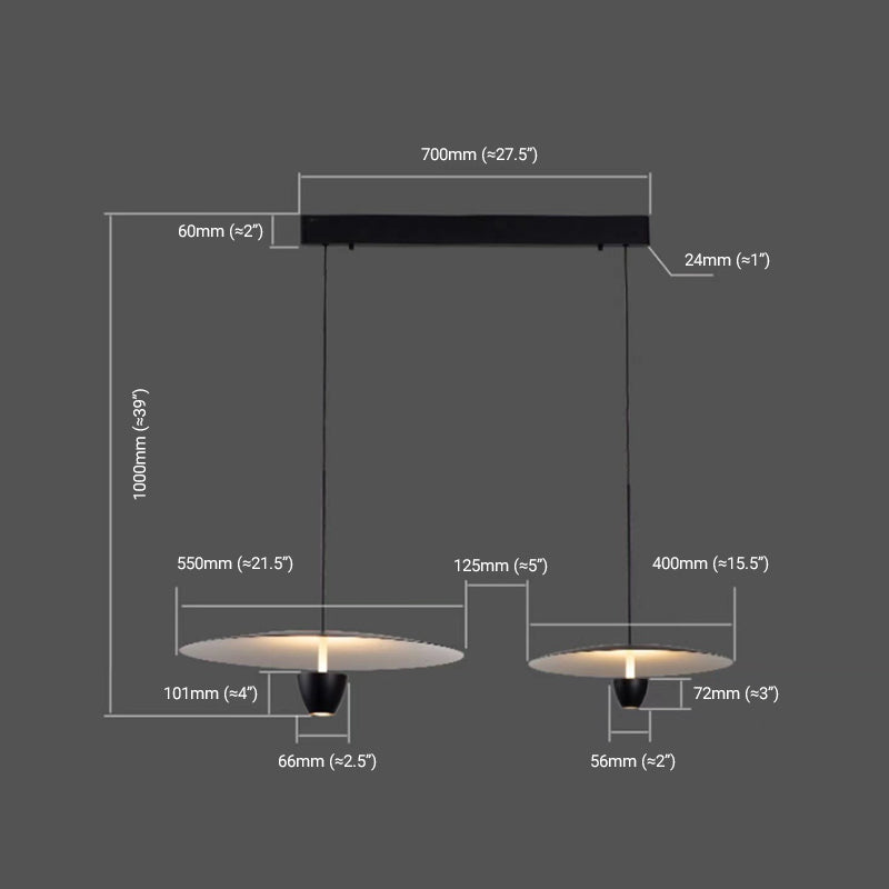 Carins Cluster-Pendelleuchte 2 Stile , ∅40/55CM - Lumpaz