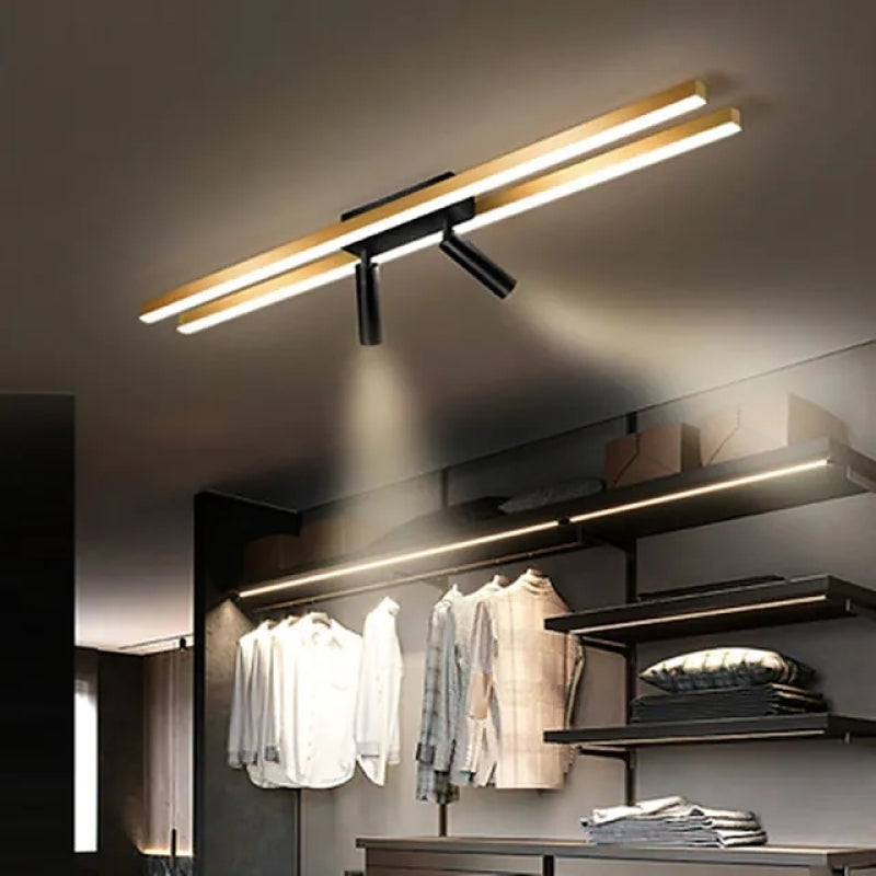 Haney Moderne LED Deckenleuchte mit Strahler für Korridor, Wohnzimmer - Lumpaz