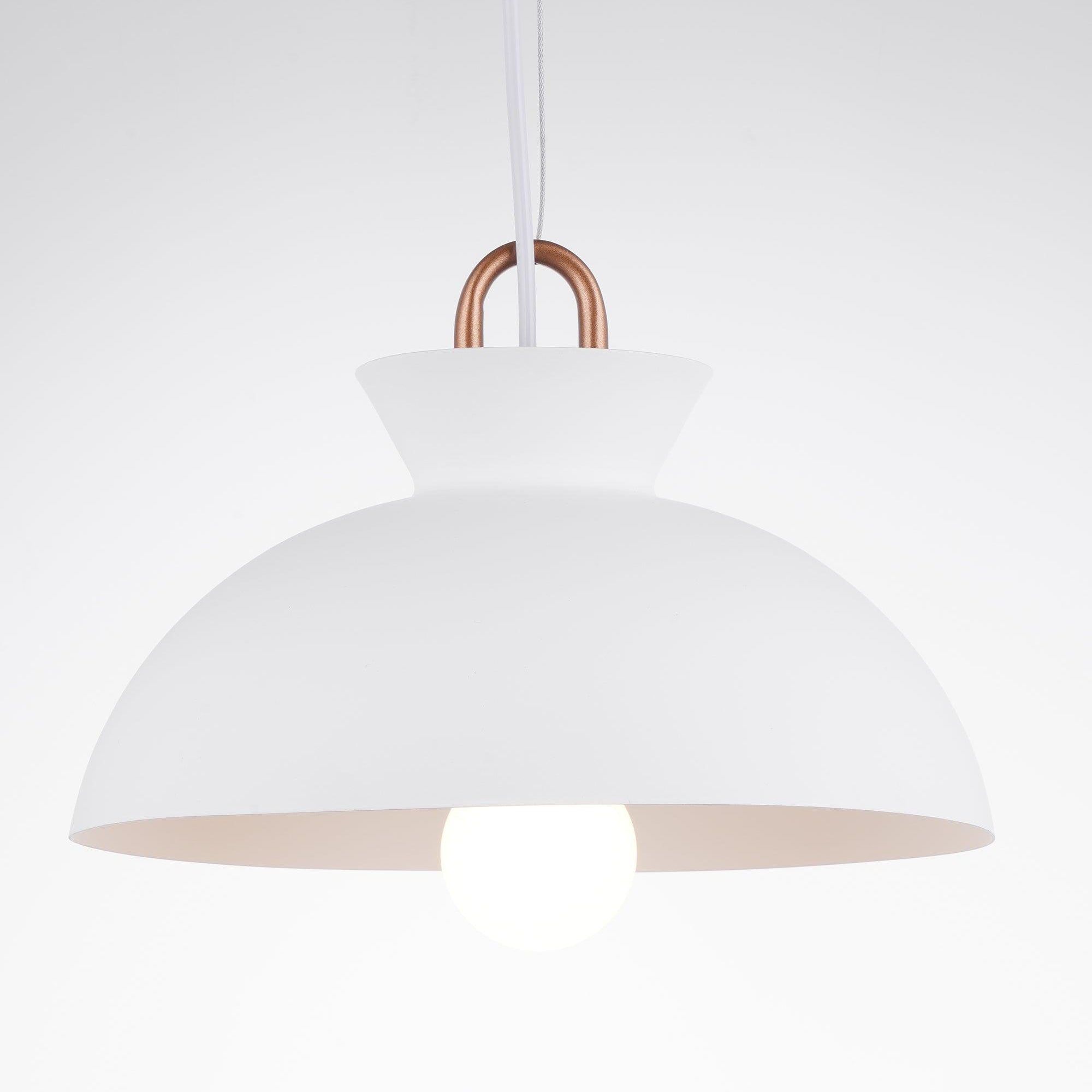 Zaid Pendelleuchte, Metall, 2 Farben, ∅7.4″/9.8″/11″ - Lumpaz