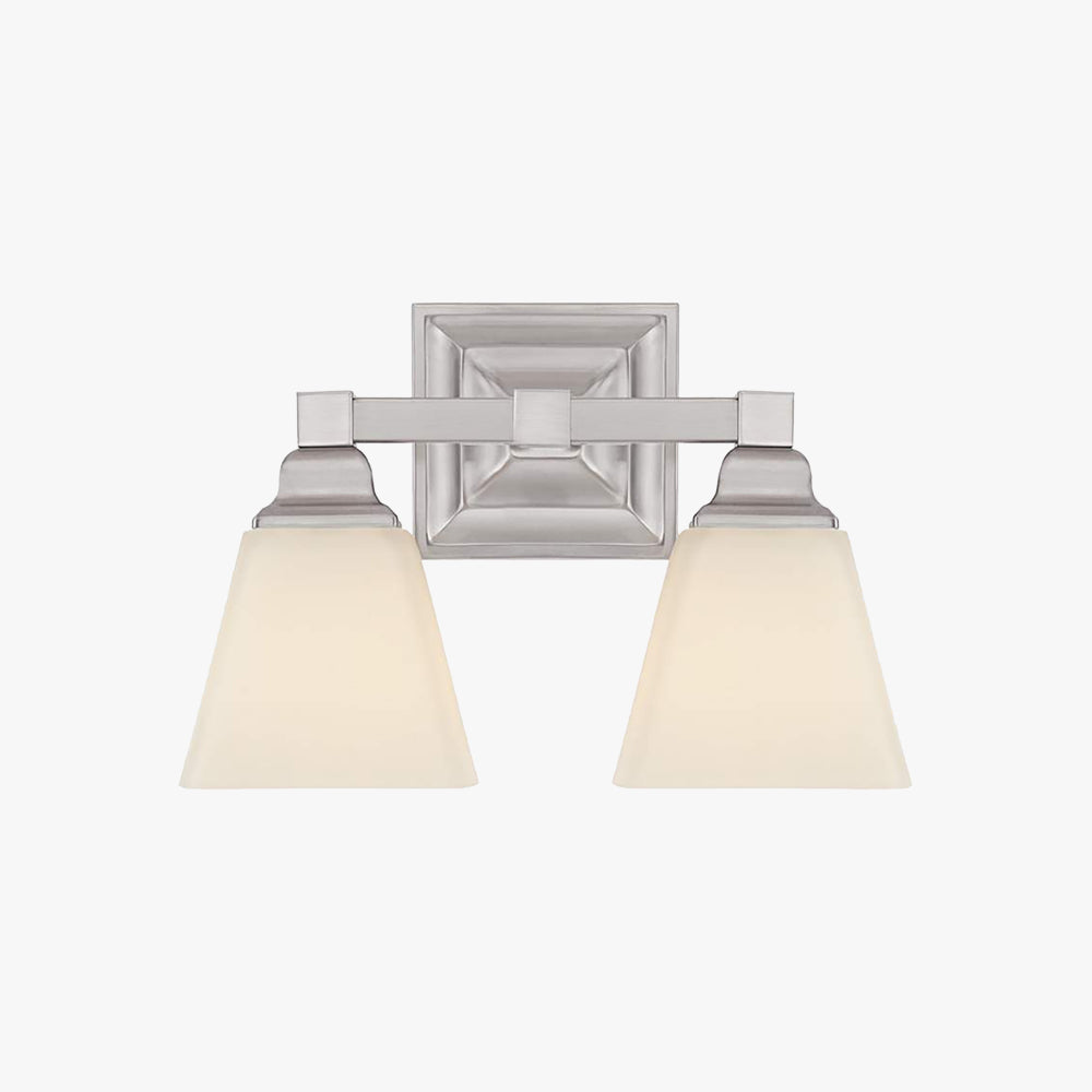 Eyrn Opal Spiegelfront Waschtisch-Wandleuchte, 2/3-flammig, 31/50CM Lang - Lumpaz