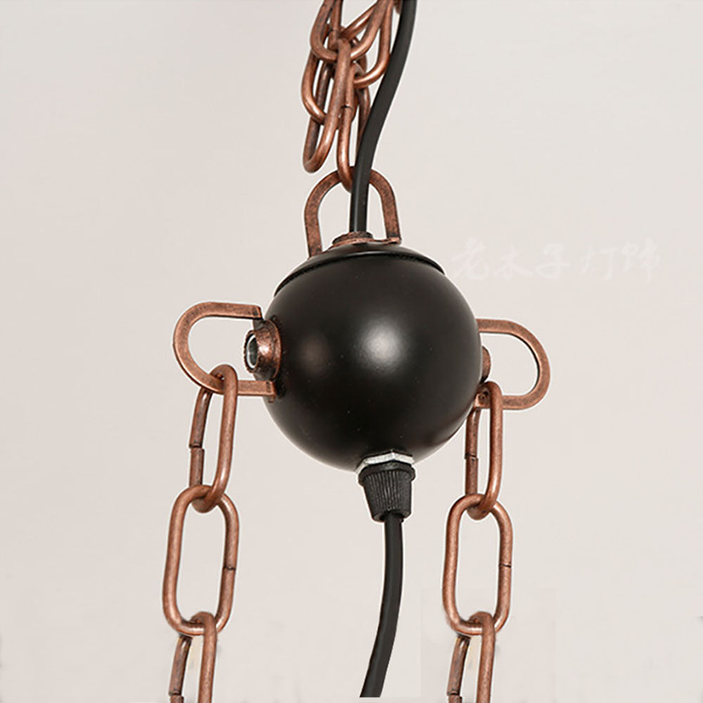 Austin Kronleuchter, Metall & Holz, 14-flammig - Lumpaz