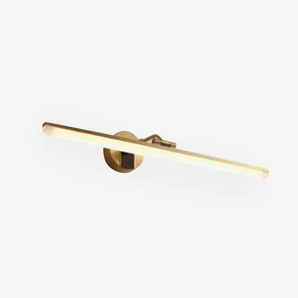 Leigh Spiegelfront Waschtisch-Wandleuchte, Messing, L 45/58/72CM - Lumpaz