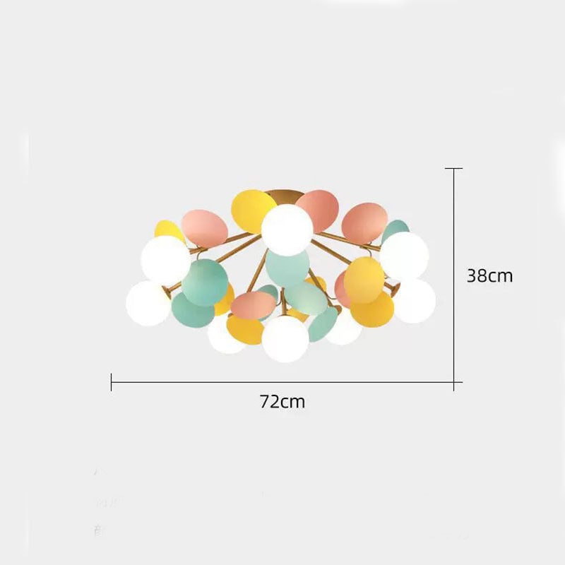 Jevon Romantische Bunte Deckenlampe Deckenleuchte für Kinderzimmer - Lumpaz