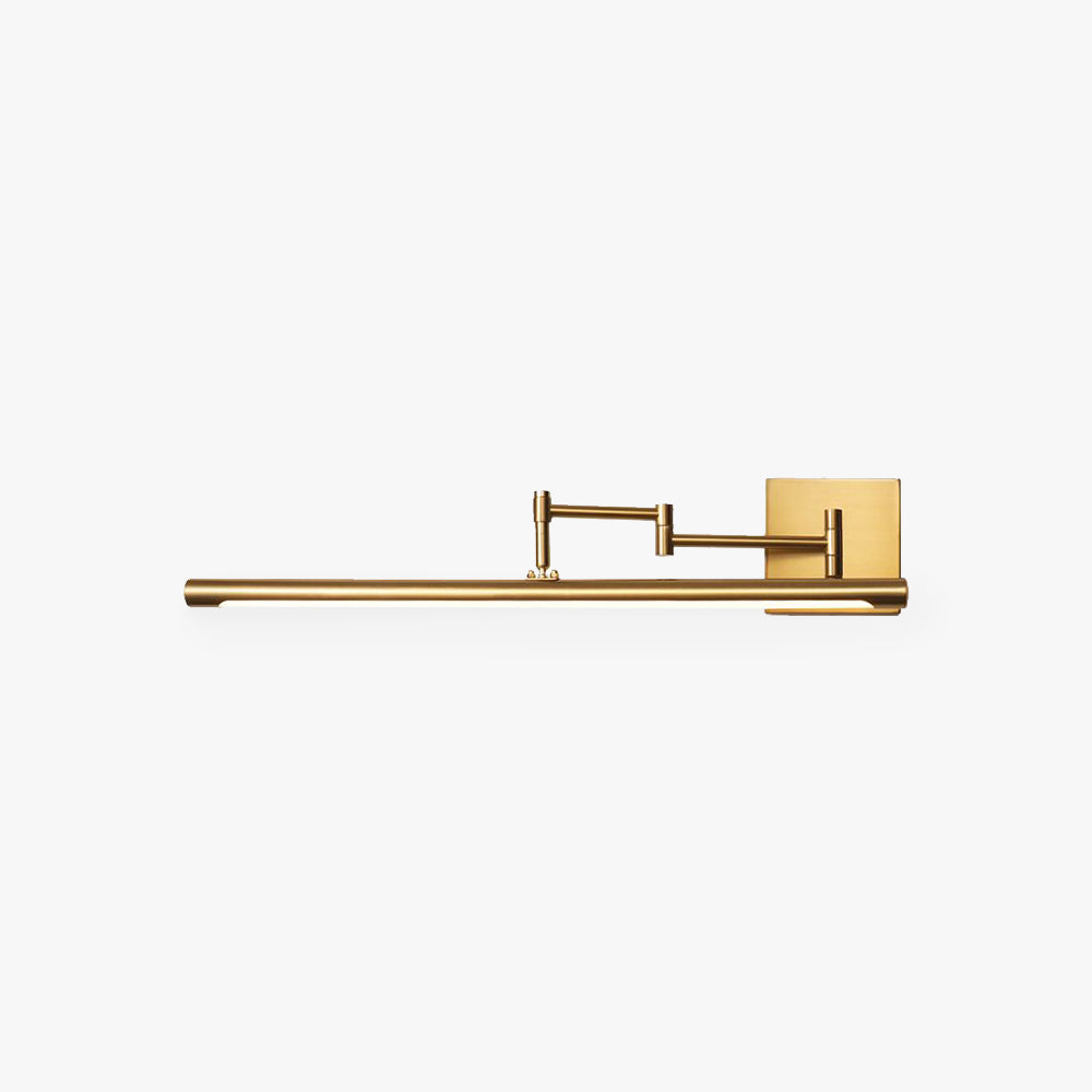 Edge Verstellbare Goldene Spiegelfront Waschtisch-Wandleuchte, Metall, 41/60/80CM Lang - Lumpaz