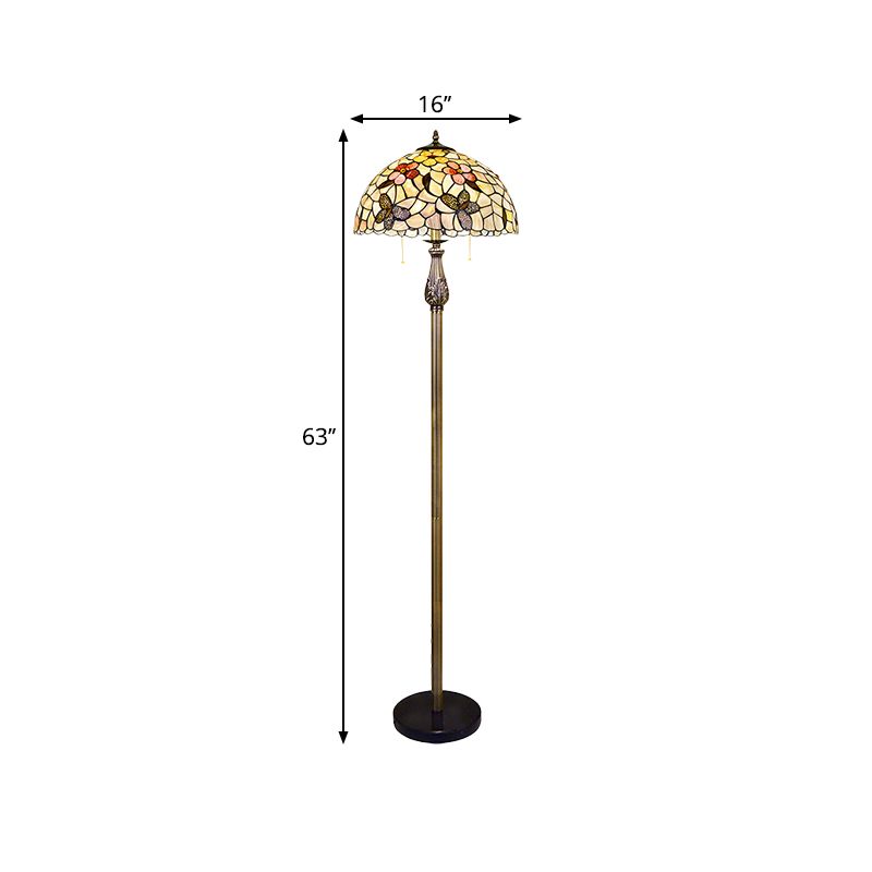 Alessio Schmetterling & Blume Stehlampe, Metall, 160CM Lang - Lumpaz