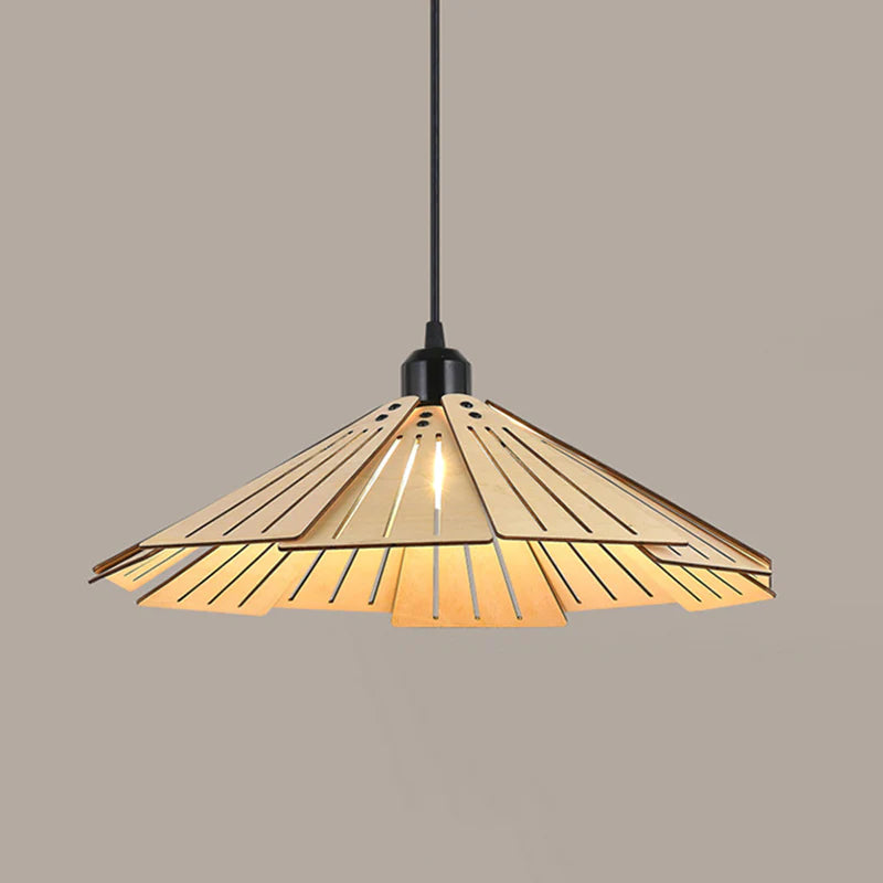 Nordische Kreative Pendelleuchte aus Holz für Esszimmer, Restaurant - Lumpaz