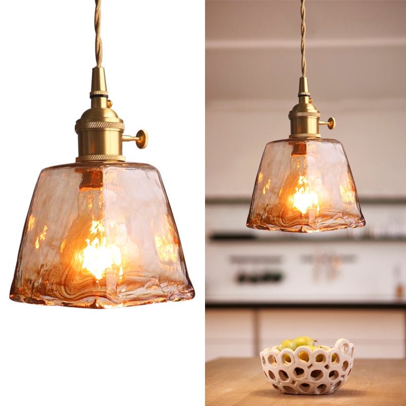 Levy Messing Glas Pendelleuchten - Lumpaz
