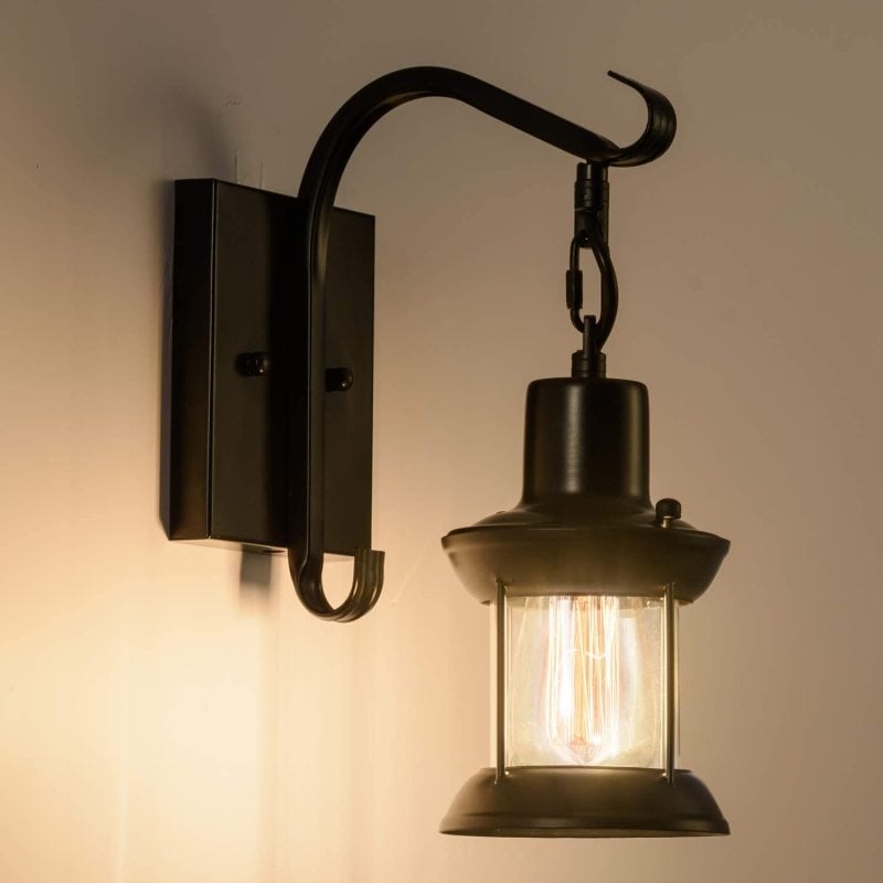Alessio Industrielle Retro Innen Wandleuchte aus Glas - Lumpaz