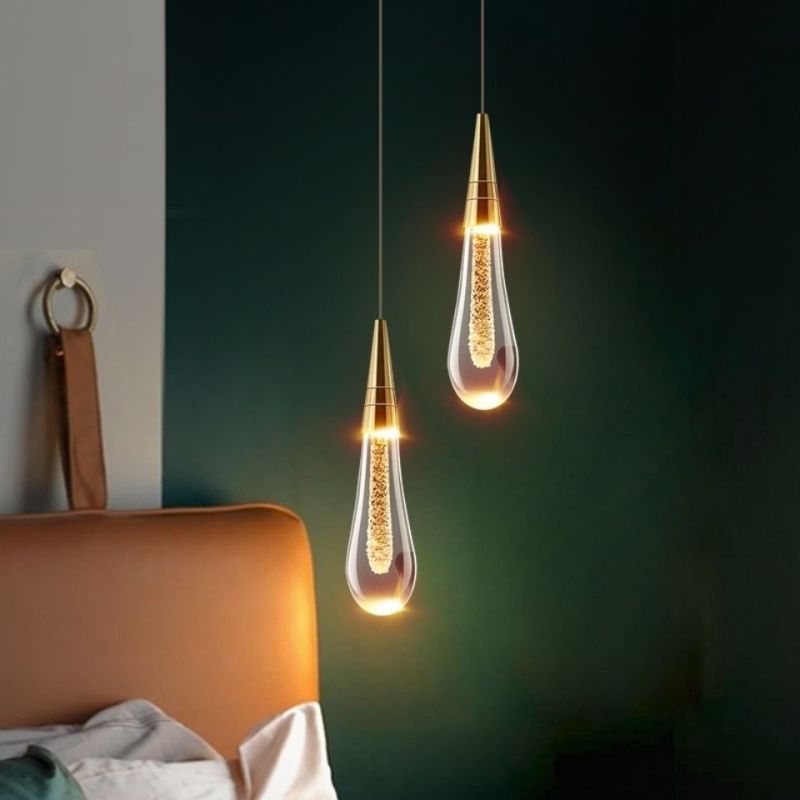 Kreative Kristalltropfen Pendelleuchte für Schlafzimmer, Esszimmer - Lumpaz