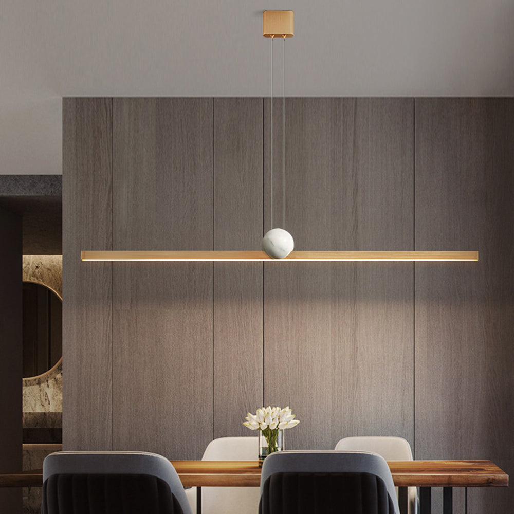 Edge Pendelleuchte 2 Farben, Metall & Marmor, 90/120/150cm - Lumpaz