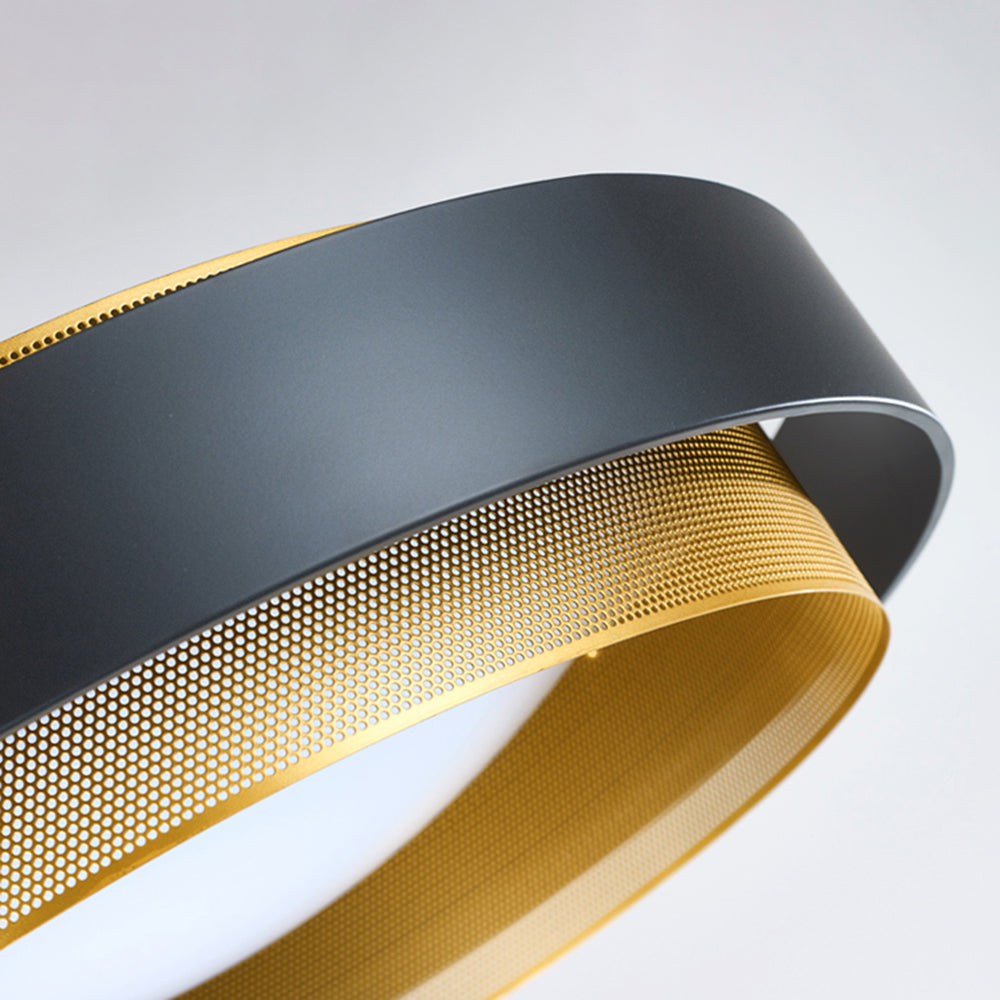 Quinn Flächenbündige Deckenleuchte 2 Farben, Metall & PMMA, ∅38/46/62cm - Lumpaz