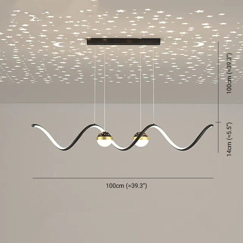 Madina Moderne LED Pendelleuchte Stern-Design für Esszimmer - Lumpaz