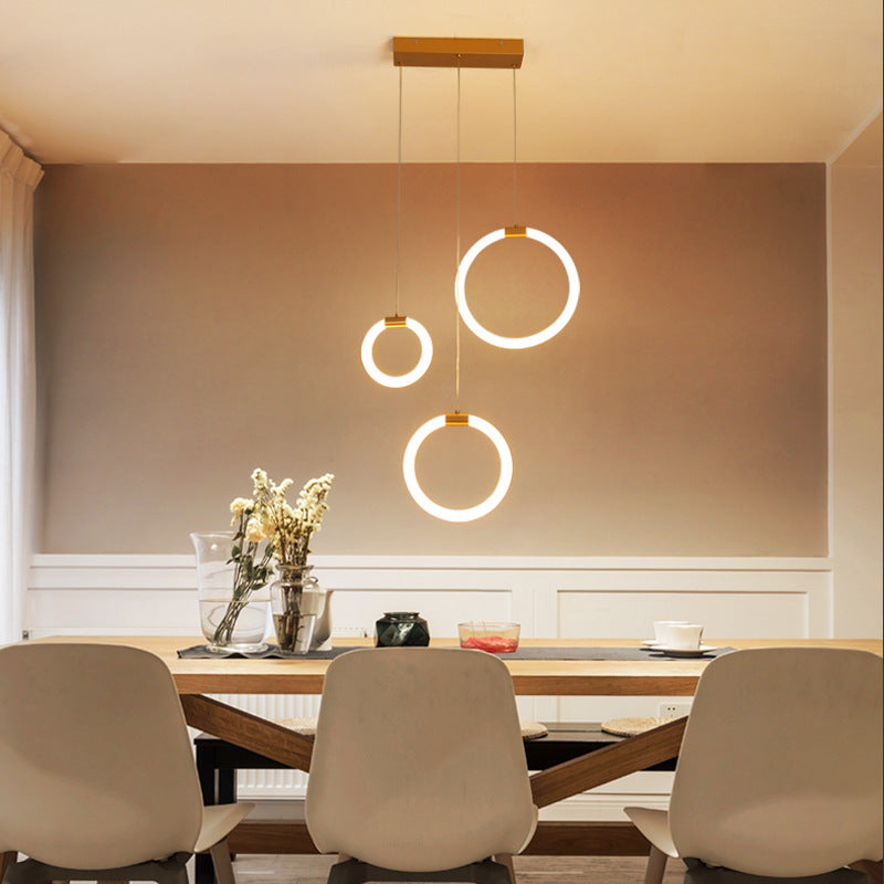 Moderne Kreative Kreis Pendelleuchte für Wohnzimmer, Esszimmer - Lumpaz