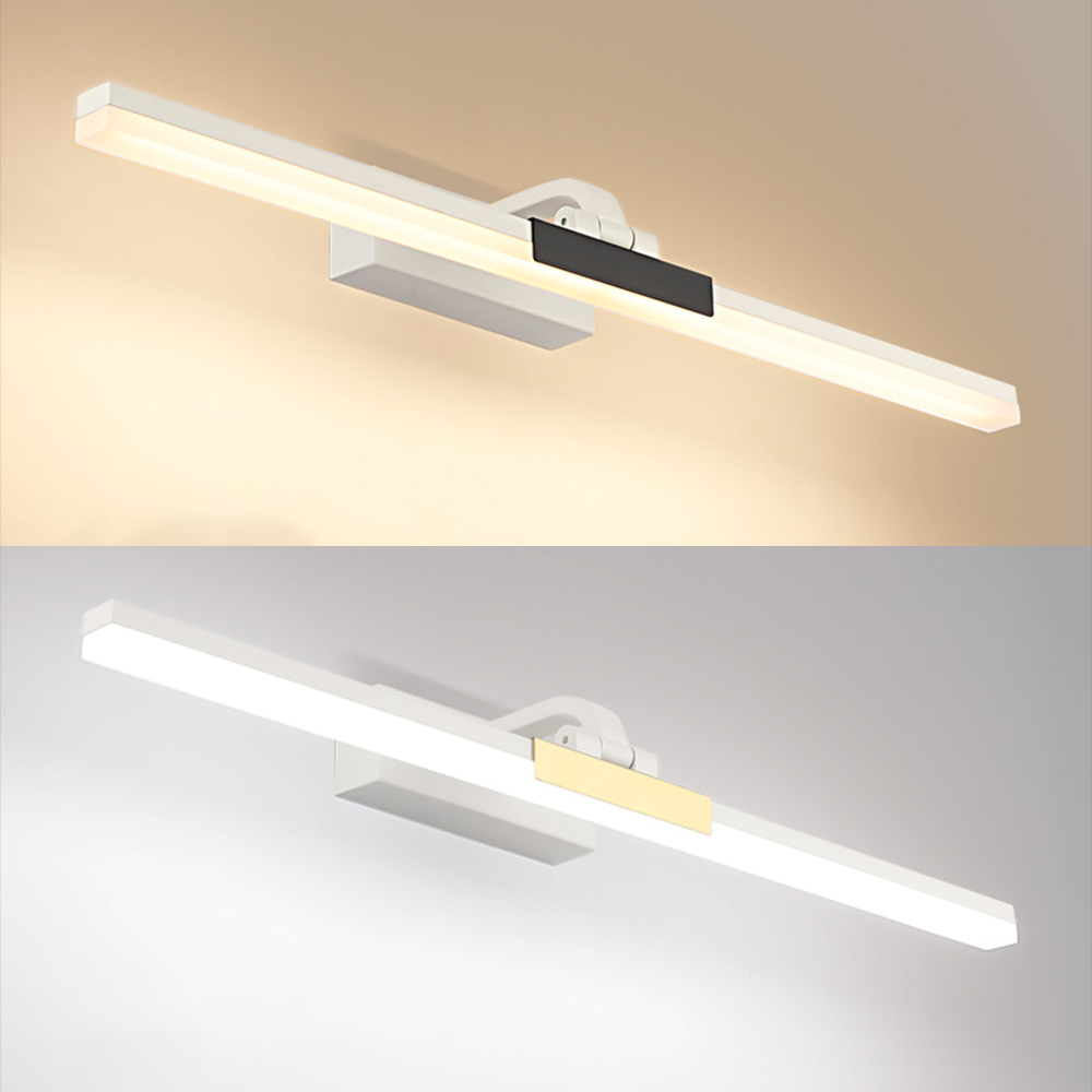 Edge Spiegelfront Waschtisch-Wandleuchte, L 40/50/60/70CM - Lumpaz