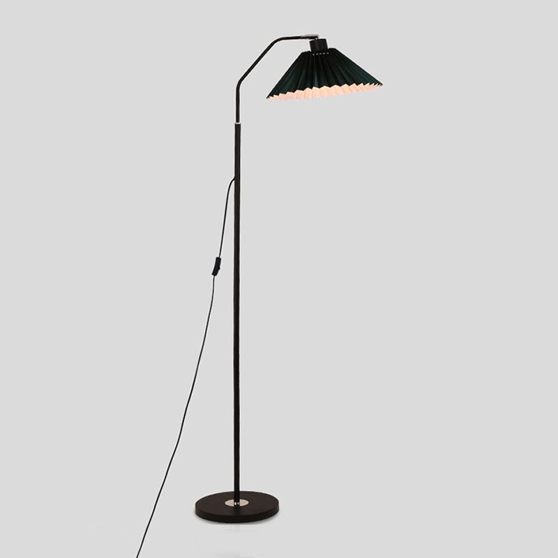 Ozawa Stehlampe Plissiert, Metall & Textil, 4 Farben, 150CM Lang - Lumpaz