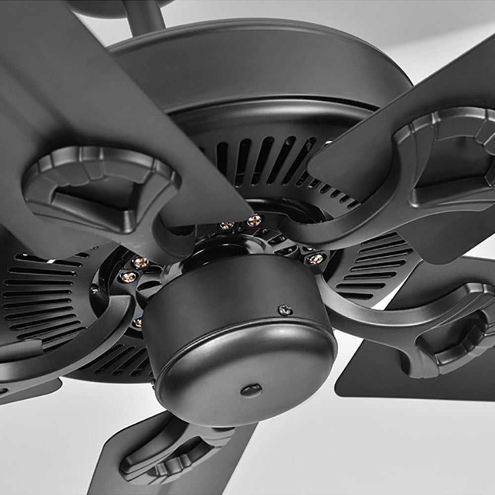 Alessio 5 Blätter Schwarz Deckenventilator, ∅130CM - Lumpaz