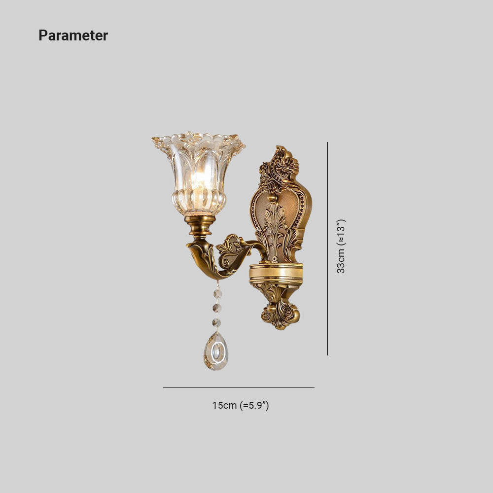Félicie Französische Vintage Wandlampe, 1/2-flammig - Lumpaz