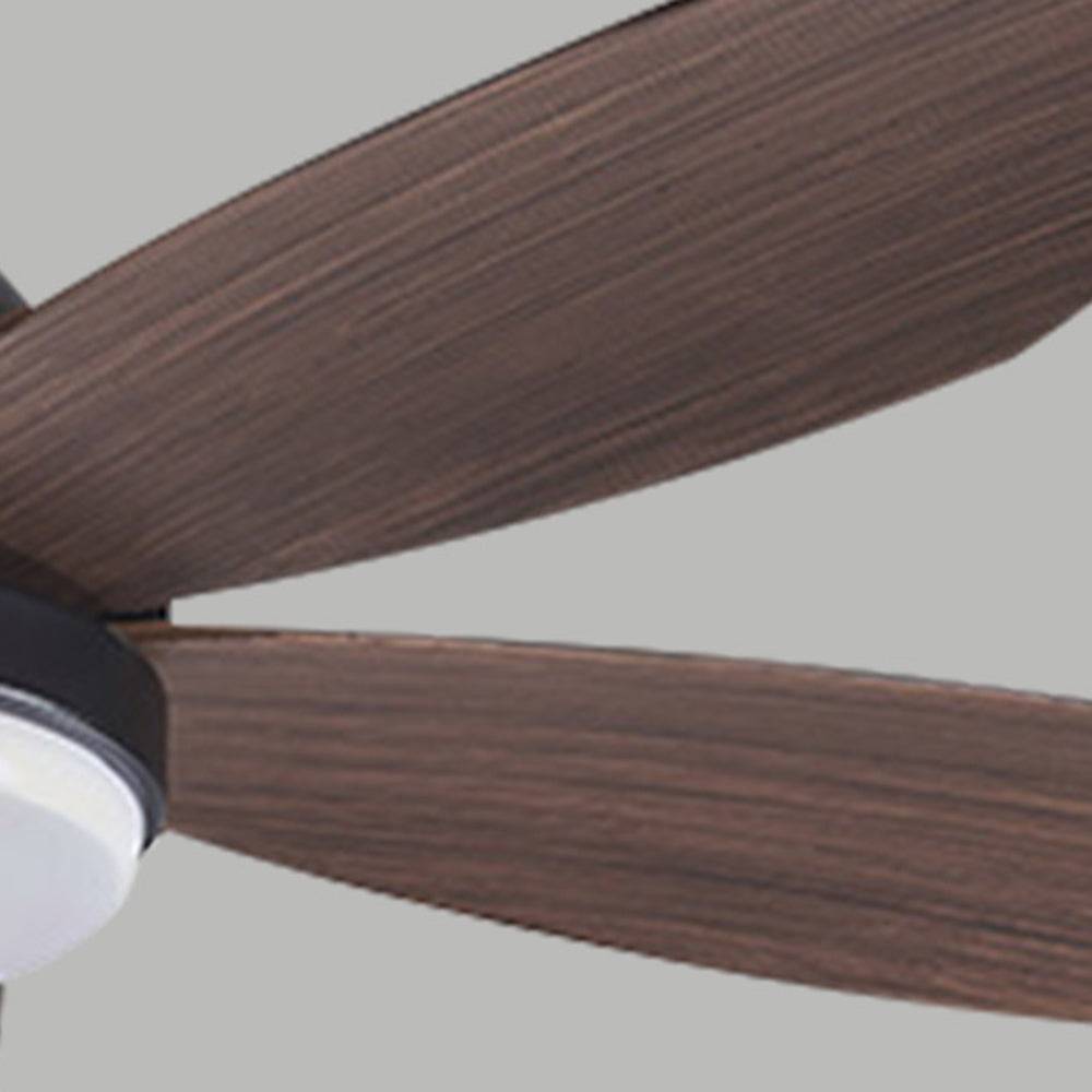 Haydn 5-Blätter Schwarzer Deckenventilator, Metall & Holz, ∅ 120CM - Lumpaz