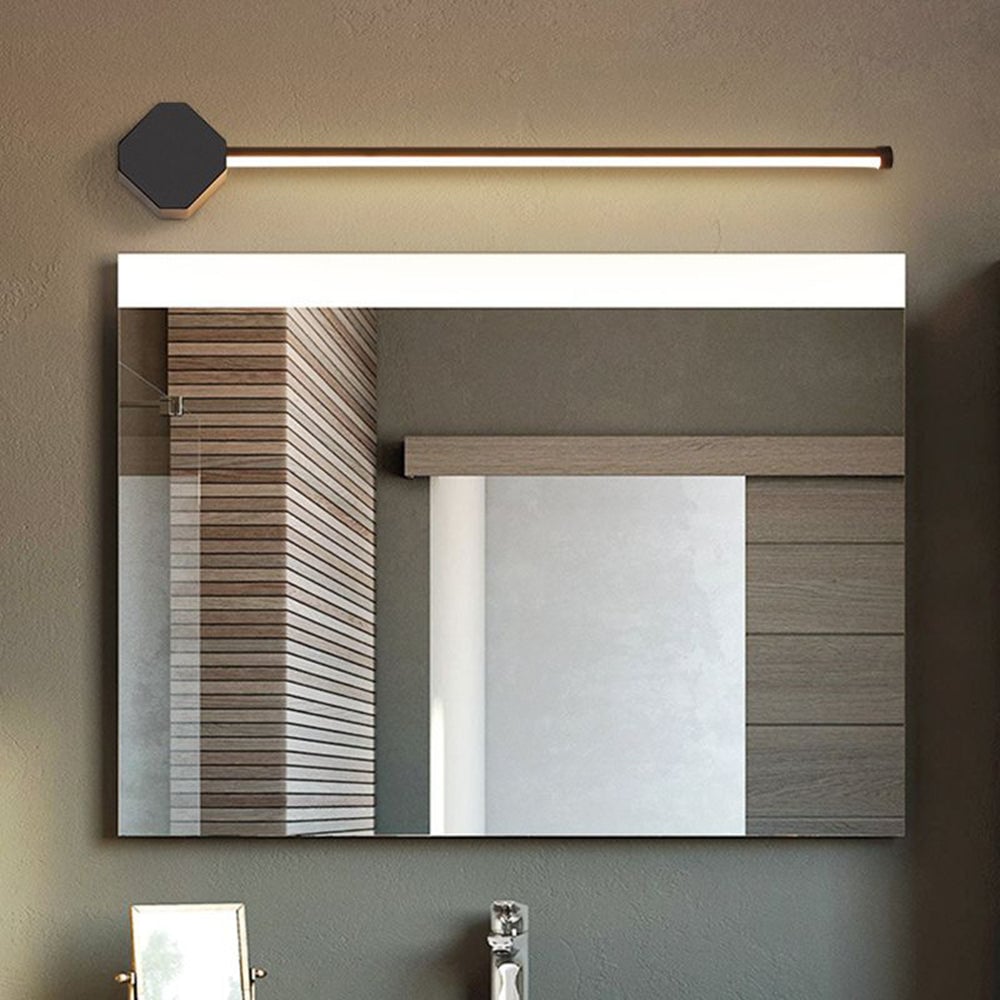 Edge Quadratische Lineare Spiegelfront Waschtisch-Wandleuchte, L 40/60/80CM - Lumpaz