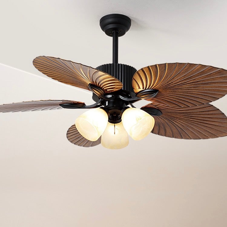 Bella 5-Blatt-Deckenventilator mit Beleuchtung, 3/5-flammig, ∅130CM - Lumpaz