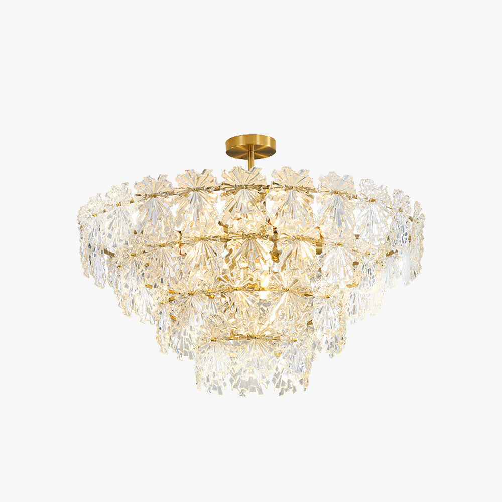 Marilyn Kronleuchter 3 Ringe,Metall & Glas - Lumpaz