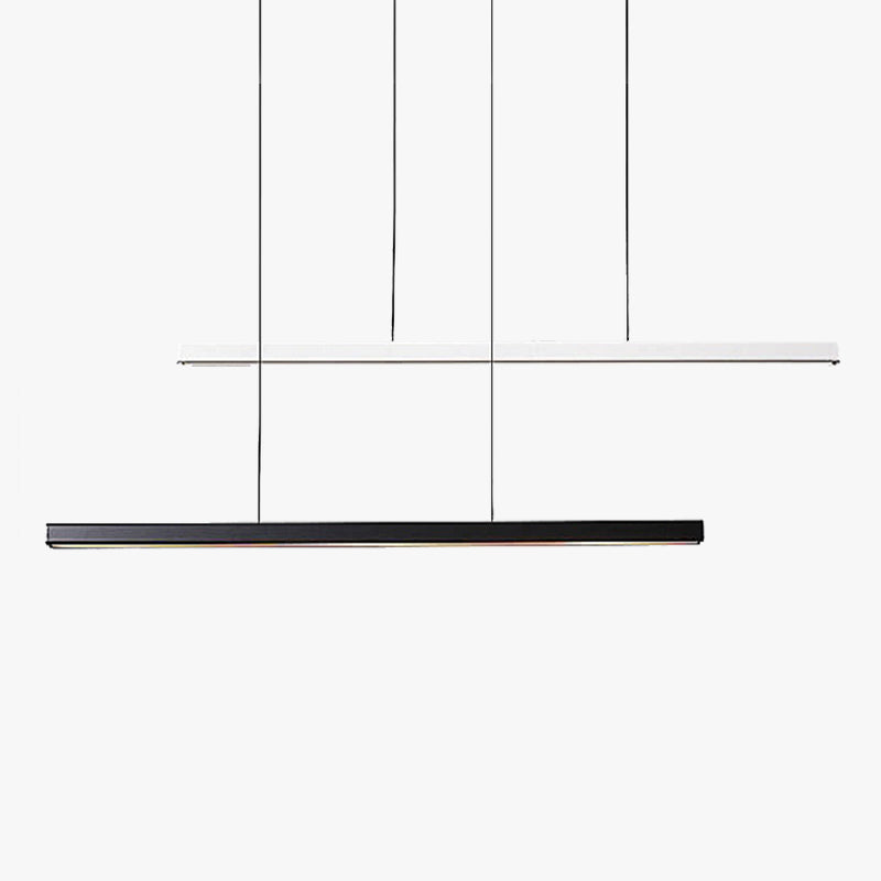 Edge Pendelleuchte Linear dimmbar, Metall&Holz, 60/80/100/120CM Lang - Lumpaz