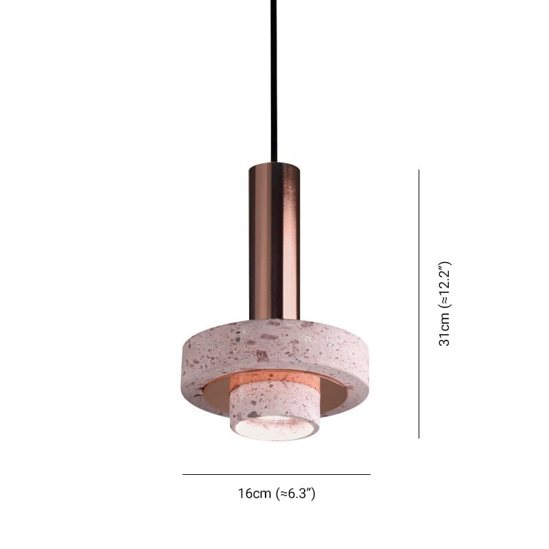 Zaid Pendelleuchte 4 Farben, Terrazzo - Lumpaz