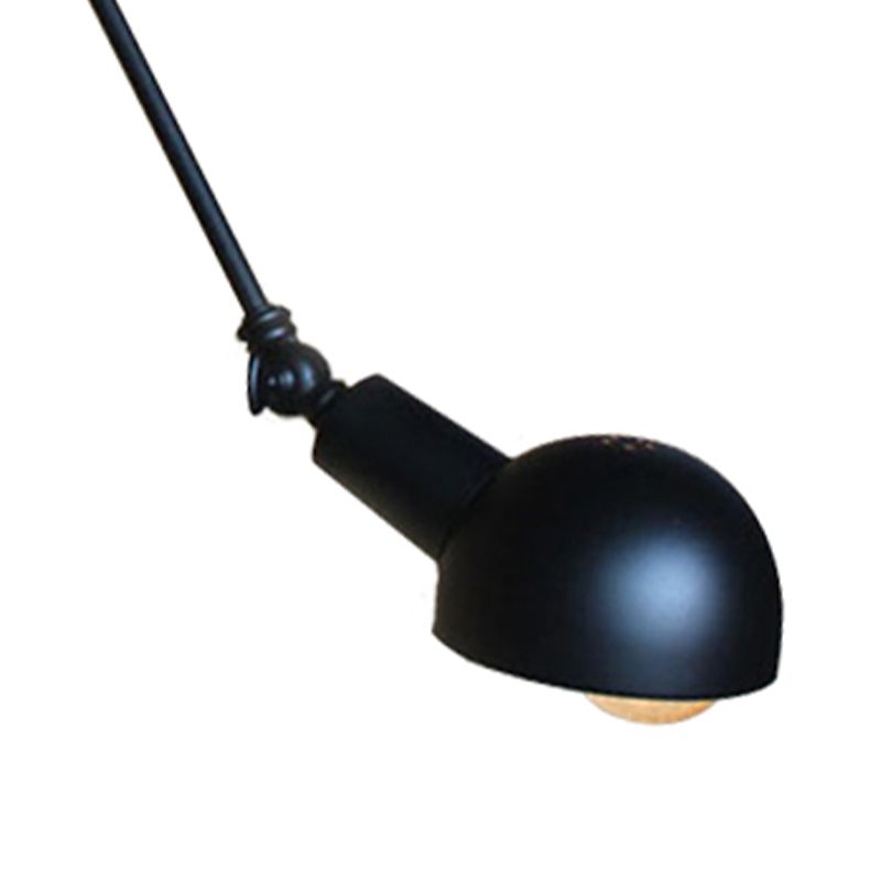 Brady Schwarze verstellbare Wandleuchte, 25/30/36/41/50CM Lang - Lumpaz
