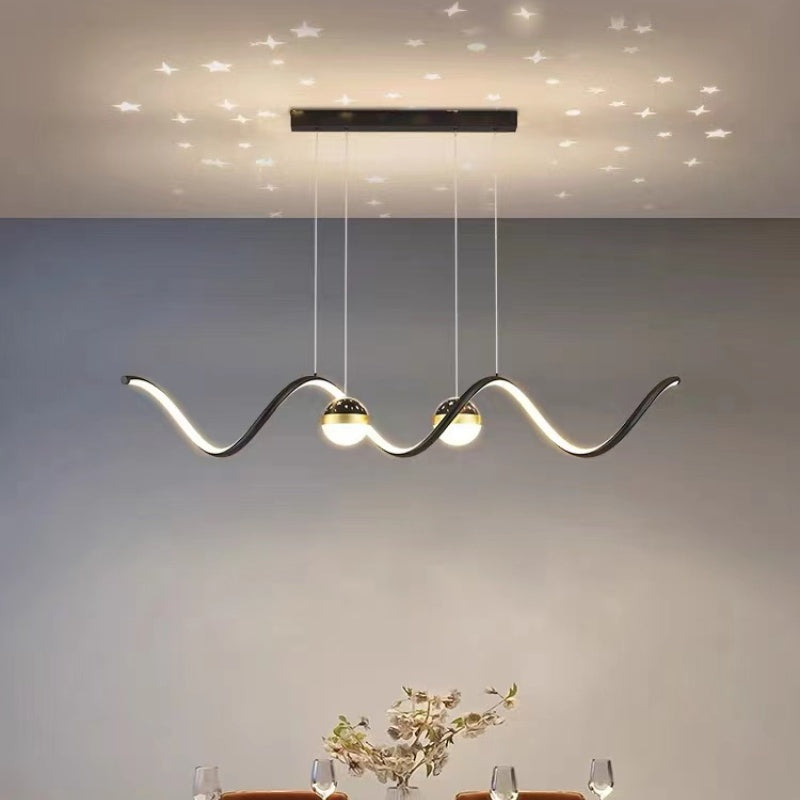 Madina Moderne LED Pendelleuchte Stern-Design für Esszimmer - Lumpaz