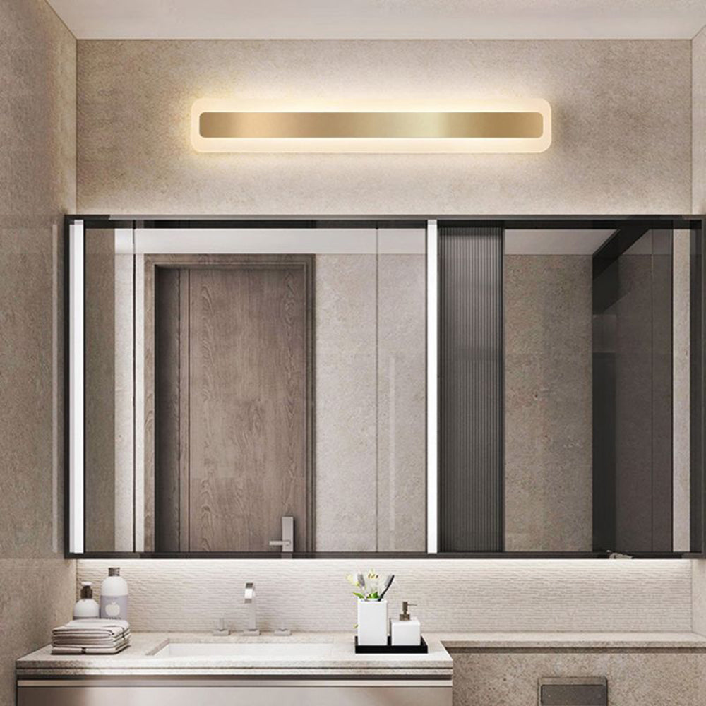 Leigh Quadratische Spiegelfront Waschtisch-Wandleuchte, L 40/60/80CM - Lumpaz