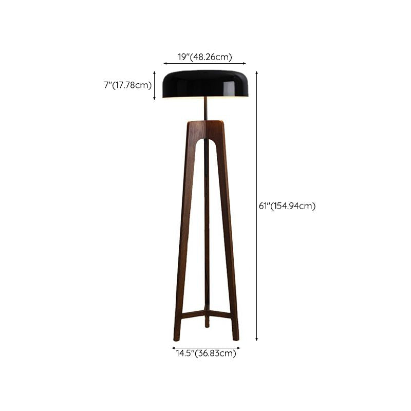 Ozawa Modern Stativ Stehleuchte, Holz & Metall, 2 Farben, 155CM Lang - Lumpaz