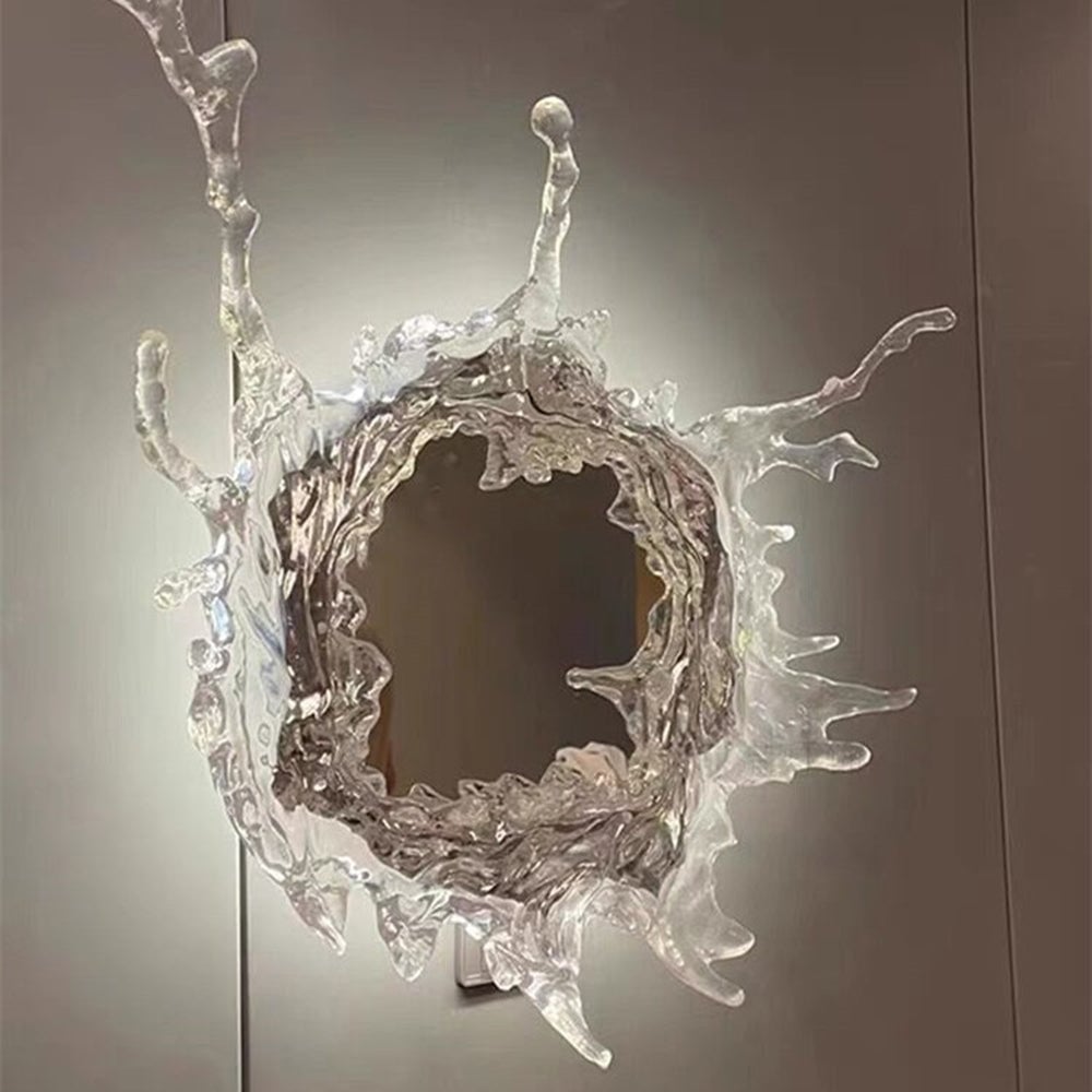 Kristy Wandlampe Wasserrippel Spiegel Licht Farbtemperatur umschaltbar, 2 Farbe, 45/66/88CM - Lumpaz