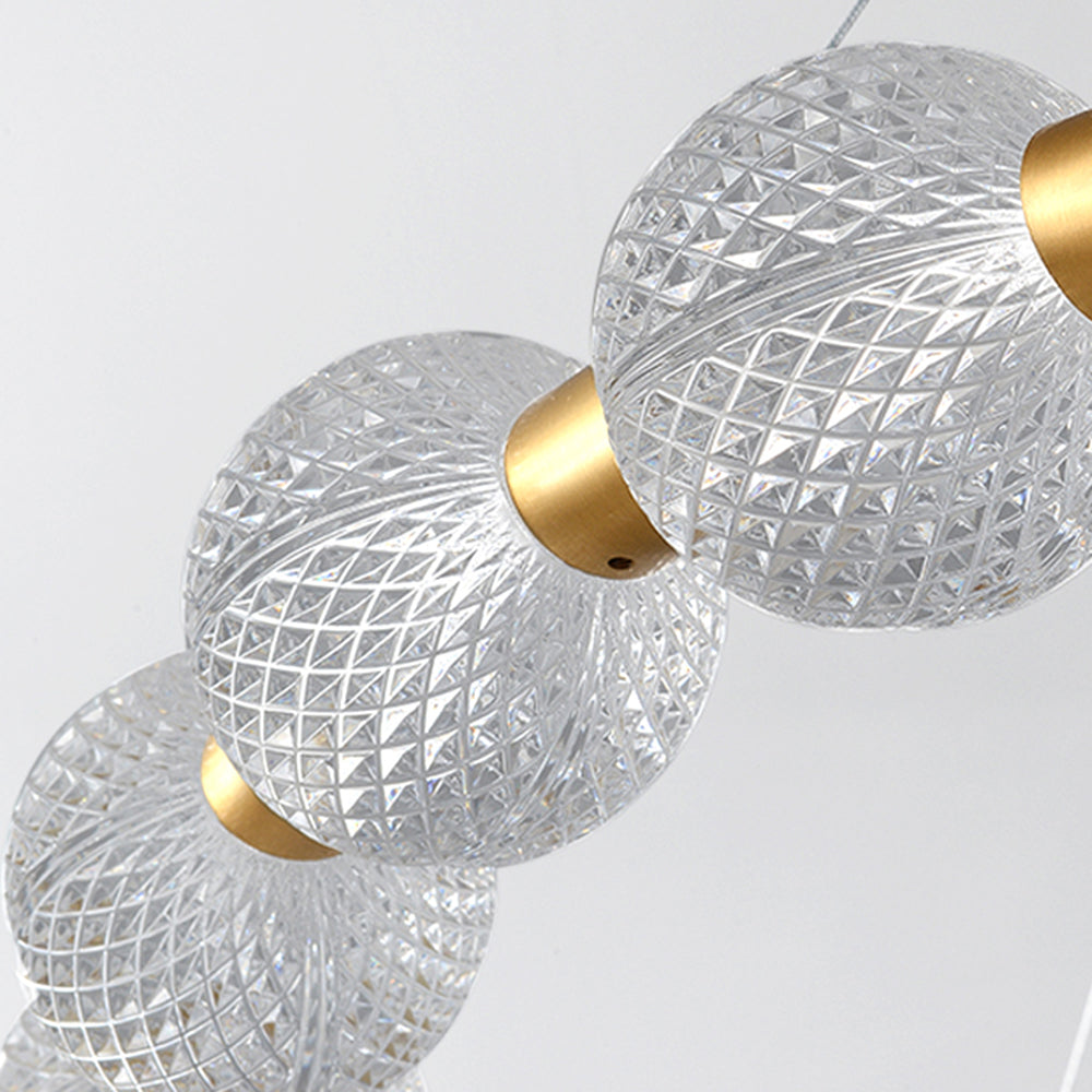 Hailie Pendelleuchte Ring, 62/82/102cm - Lumpaz