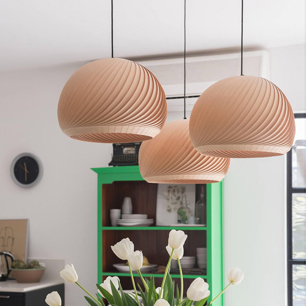 Ozawa Holz Pendelleuchte 2 Farbe, ∅40/50cm - Lumpaz