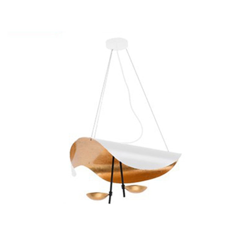 Eveline Pendelleuchte 2 Farben, Goldfolie, ∅40/60/80CM - Lumpaz