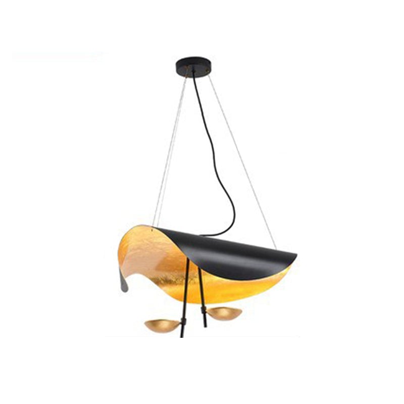 Eveline Pendelleuchte 2 Farben, Goldfolie, ∅40/60/80CM - Lumpaz