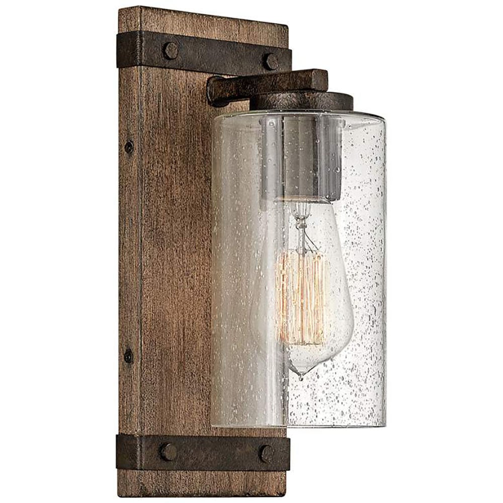Austin Wandleuchte, Metall & Holz, 28CM Lang - Lumpaz