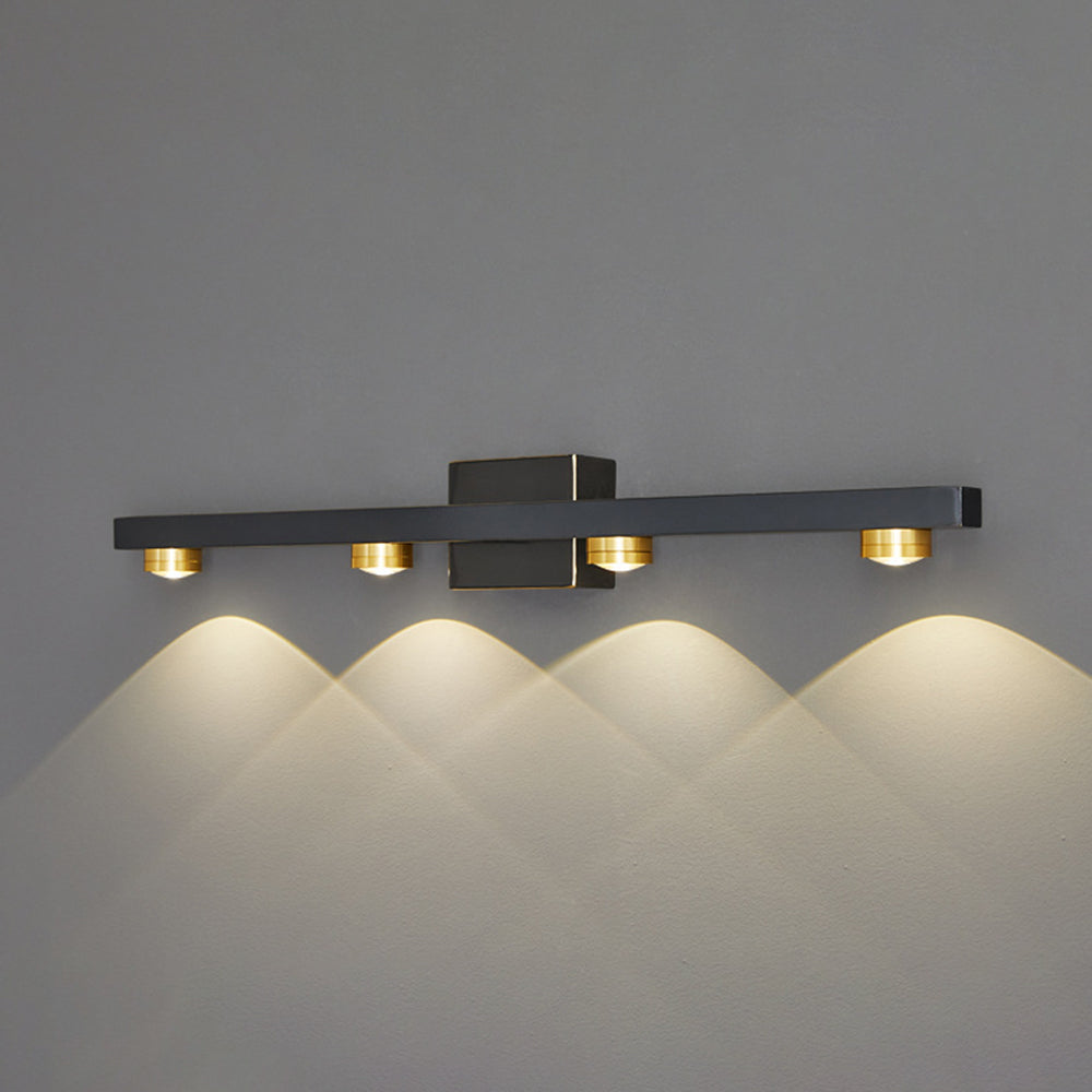 Freja Wandlampe Spiegelfront 2 Farbe & Stil, 2/3/4/6/8 Kopf - Lumpaz
