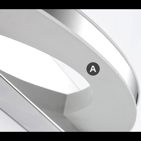 Leigh Ovale Spiegelfront Waschtisch-Wandleuchte - Lumpaz