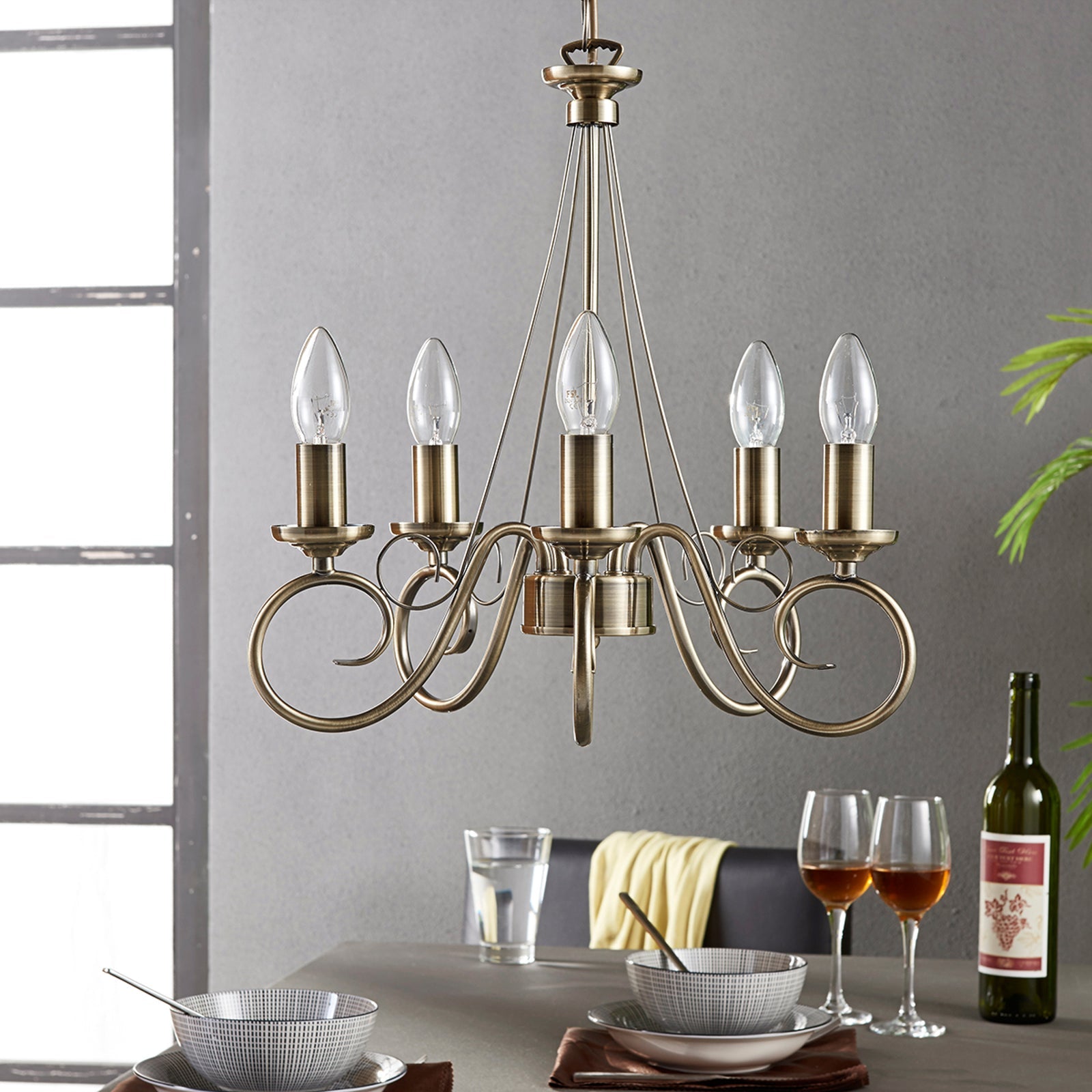 Silva Antiker Kronleuchter, 3/5/8-flammig - Lumpaz